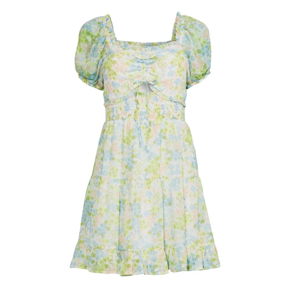 Milkmaid Cottagecore Dress Cutout Madden NYC Juniors XL Coquette NWT Romantic